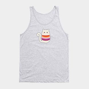 Lesbian Pride Cat Tank Top